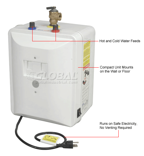 eemax 2.5 gallon mini tank water heater