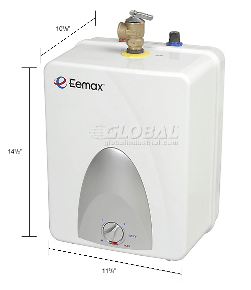 eemax 2.5 gallon mini tank water heater