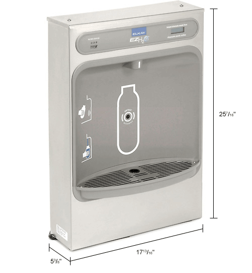 Elkay EZH2O Stainless Steel Water Bottle Refilling Station w/ Filter