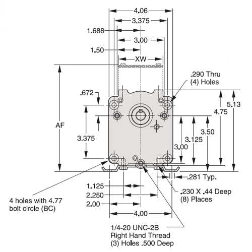 Leeson M1125072.00, 1/8 HP, 61 RPM, 90VDC, TENV, P300, 29:1 Ratio