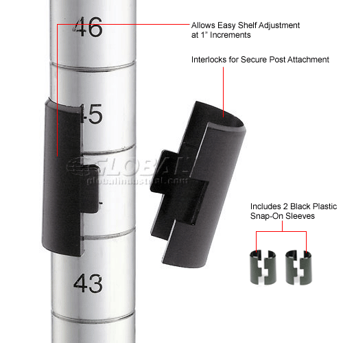 Nexel® CS1224C Chrome Cantilever Shelf 24"W x 12"D CS1224C GLOBALindustrial.ca
