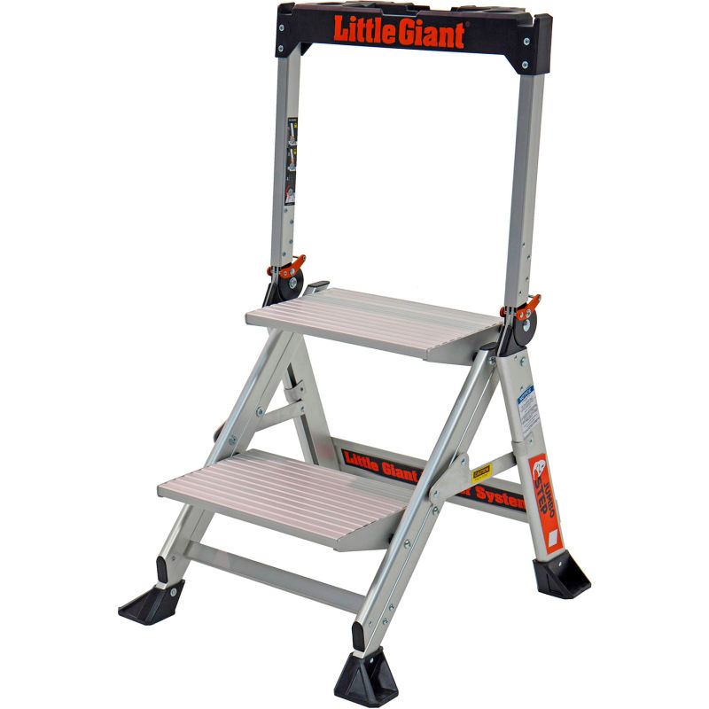 Little Giant® Jumbo Step Aluminum Ladder 375 lb. Capacity, Step 11902  B2304070