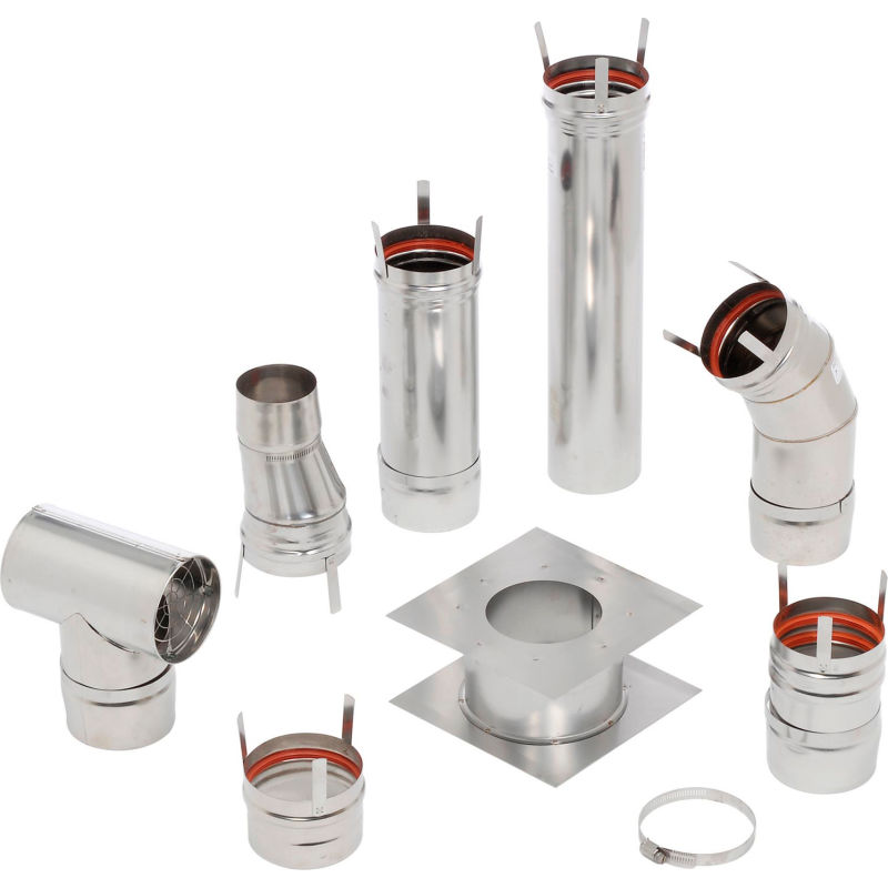 HeatStar 4 Horizontal Stainless Steel Vent Kit F102860 Category III Venting  | 246666 - GLOBALindustrial.ca
