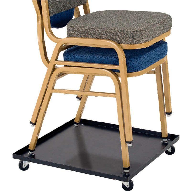 Chariot de chaises / capacité 10 chaises empilables - Chaise pliante et  empilable - Chariot de chaise