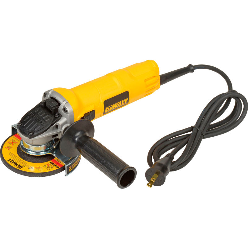 DEWALT 7 Amp 4.5 in. Small Corded Angle Grinder with 1-Touch Guard DWE4011  - The Home Depot