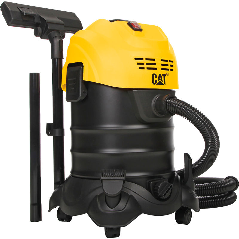 Cat® C16V Acier inoxydable HEPA Aspirateur humide / sec, capuchon de 16  gallons.