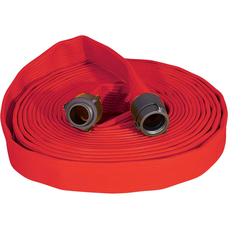 Fire Hose Fog Nozzle W/ Bumper - 1-1/2 In. NPSH - 20 To 60 GPM