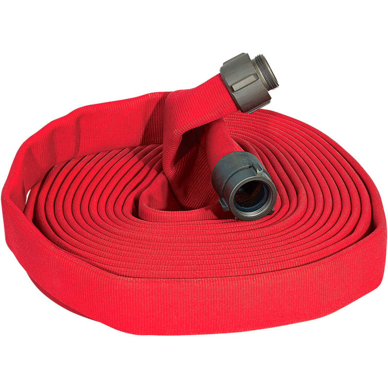 Fire Hose Fog Nozzle W/ Bumper - 1-1/2 In. NPSH - 20 To 60 GPM