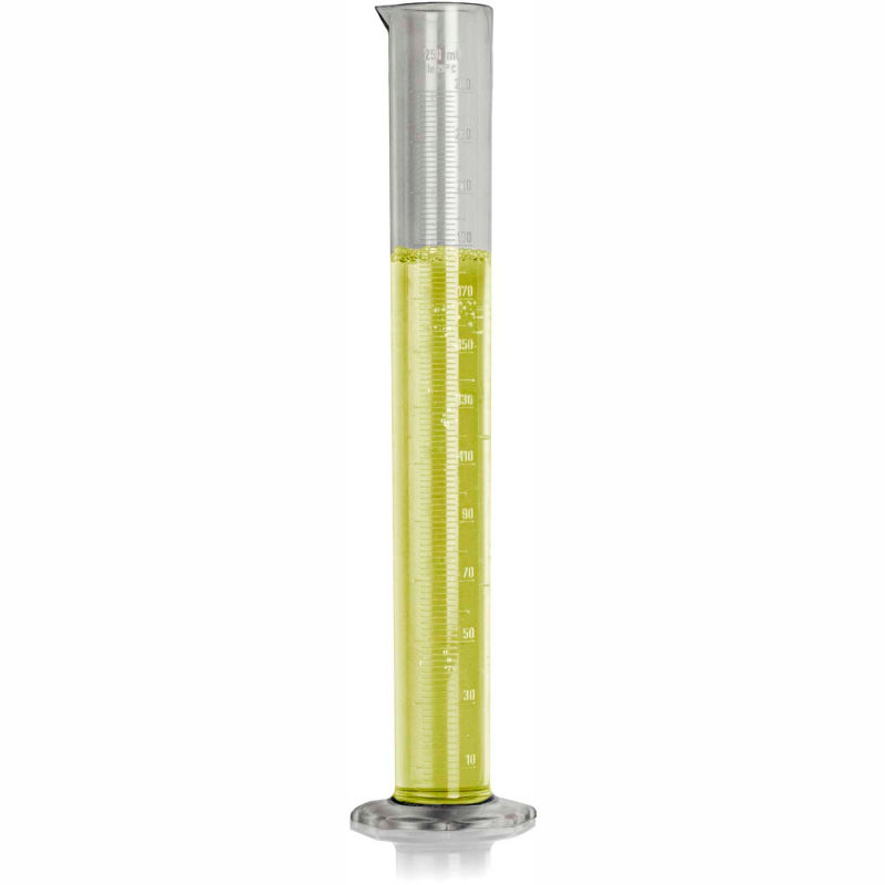 Bel-Art TPX® Graduated Cylinder 286940000, 250ml Capacity, 2.0ml  Graduation, Clear, 1/PK