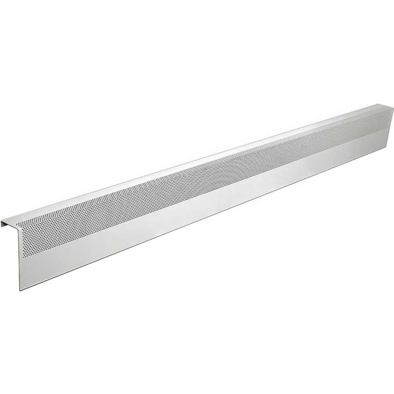 Baseboarders Electric Baseboard Heater Cover 6 ft. Galvanized Steel Slip-On Panel with Endcaps - Pack