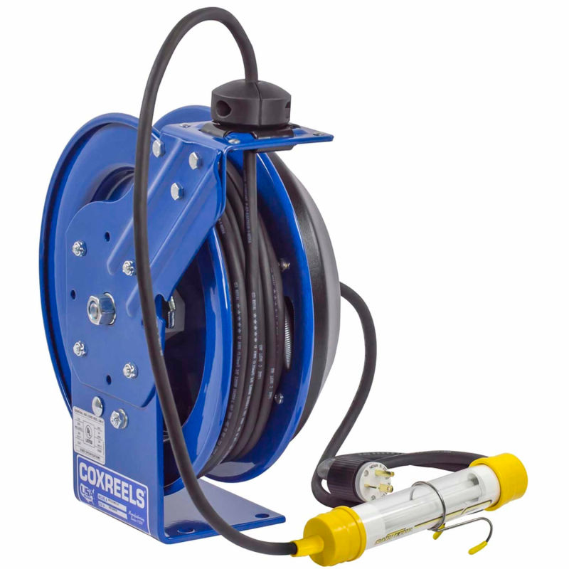 Coxreels PC24-0016-C Power Cord Spring Rewind Reel: Fluor. Tube Light