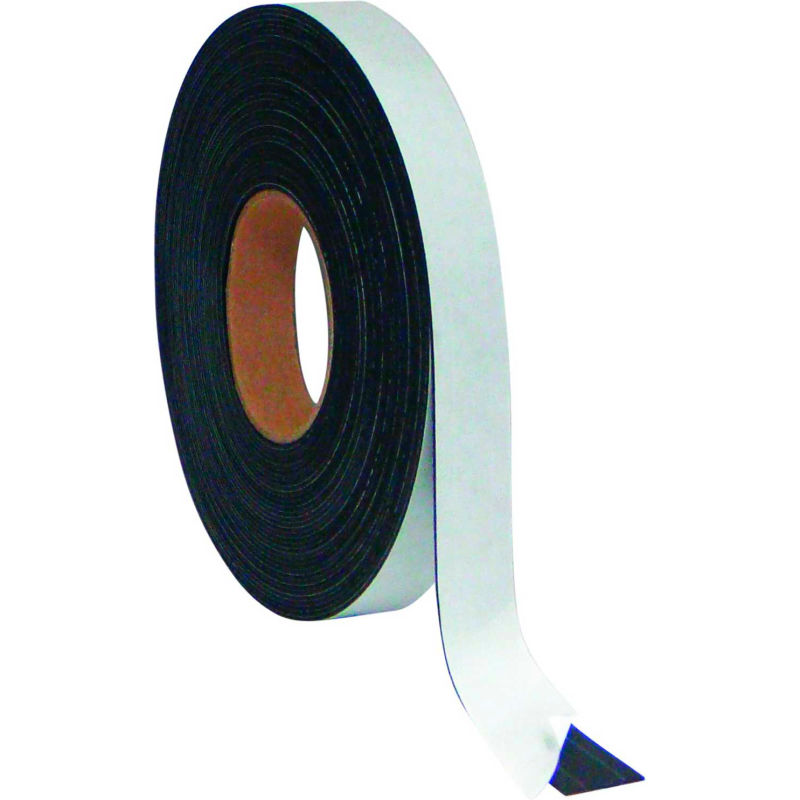 MasterVision Dry-Erase Magnetic Tape Rolls, Write-On Wipe-off, White, 2 x 50 ft.