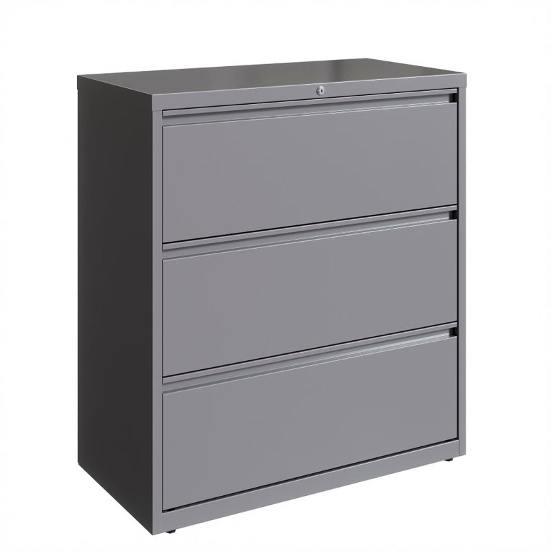 Hirsh industries 3 drawer mobile online file cabinet file in black