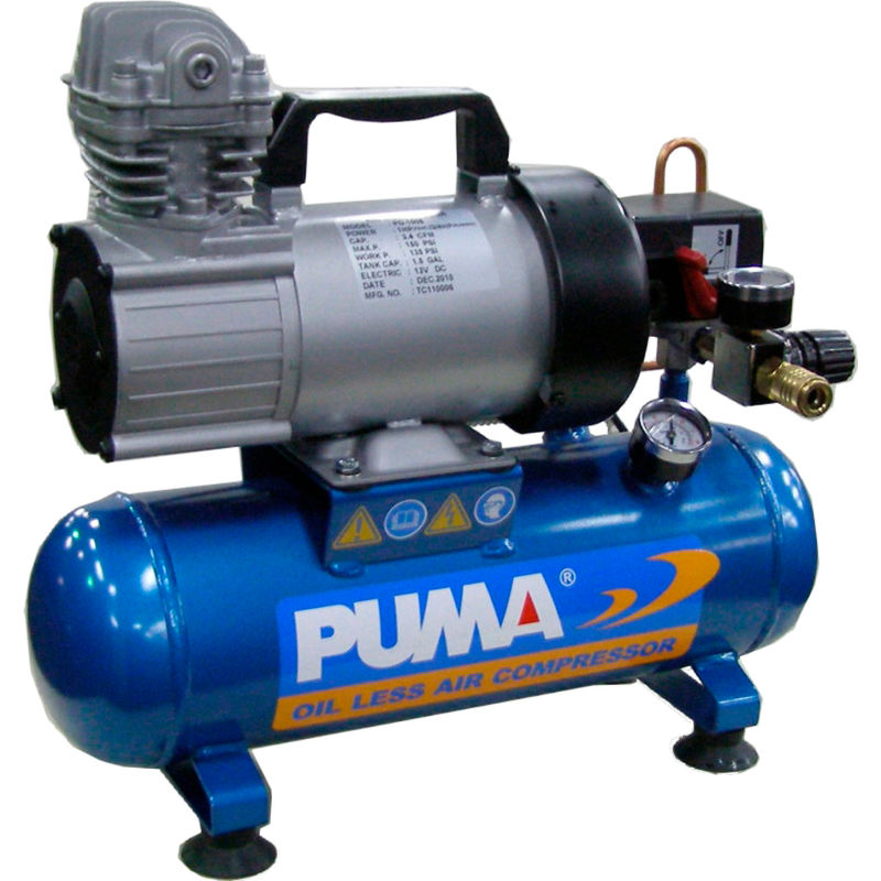 Puma PD1006, Portable Electric Compressor, HP, 1.5 Gallon, Hot Dog, 1.36 | B2117498 GLOBALindustrial.ca