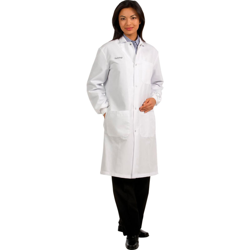 Snap front clearance lab coat