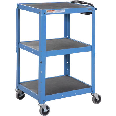 Global Industrial™ Steel Audio Visual & Instrument Cart - Blue