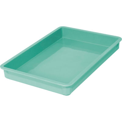 Molded Fiberglass Toteline Stacking Tote 875008 - 25-3/4"L x 17-3/4"W x 4-1/2"H, Green
