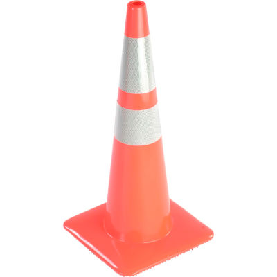 36" Traffic Cone, Reflective, Orange, 8 lbs, 3650-8MM