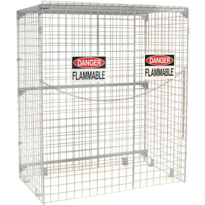 Global Industrial™ Vertical 24 Cylinder Storage Cabinet, Manual Close
