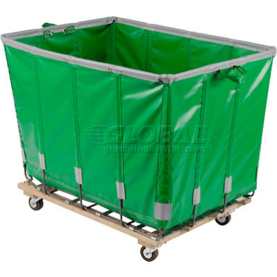 Dandux Vinyl Basket Bulk Truck 400720G06E-3S 6 Bushel - Green