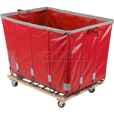 Dandux Vinyl Basket Bulk Truck 400720G18R-3S 18 Bushel - Red