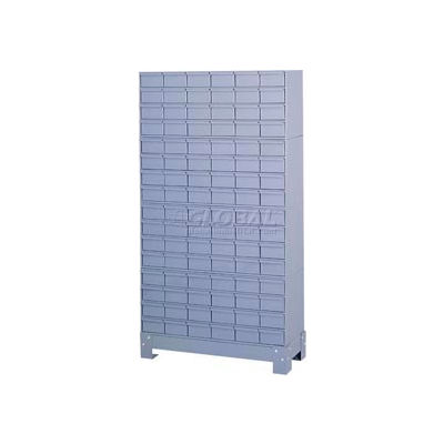 Durham Steel Drawer Cabinet 022-95 - With 96 Drawers 34-1/8"W x 12-1/4"D x 62-1/2"H