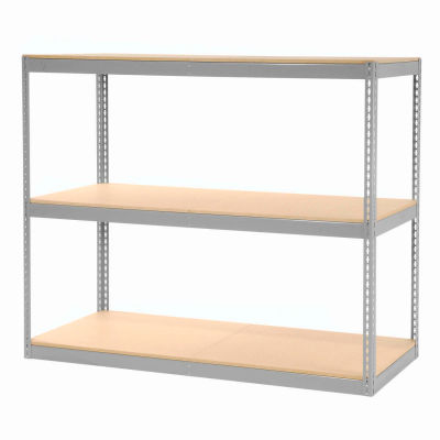 Global Industrial™ Record Storage Rack Without Boxes 72"W x 30"D x 60"H - Gris