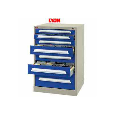 Lyon Modular Storage Drawer Cabinet PBS683030000G0 Full Height, Putty/Blue
