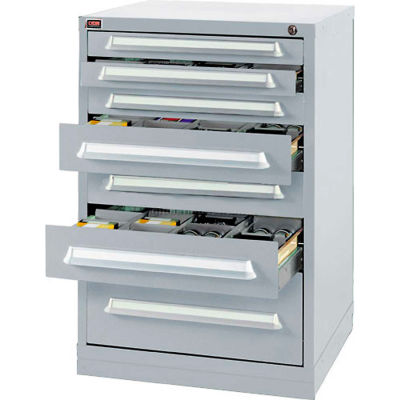 Lyon Modular Storage Drawer Cabinet DDS493030000B0 Counter Height, Gray