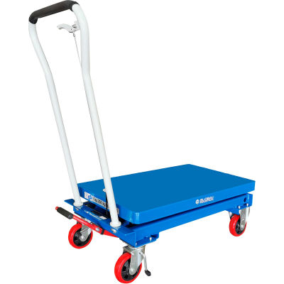 Global Industrial Mobile Scissor Lift Table 1650 Lb. Cap. - Single Scissor - 39 x 20 Platform