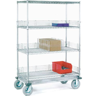 Nexel® Chrome Wire Shelf Truck, 1200 lb. Capacity, 36"L x 18"W x 83"H