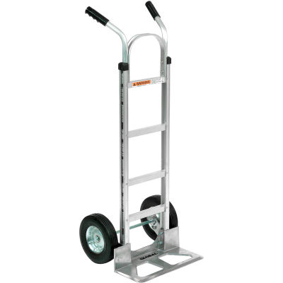 Global Industrial™ Aluminum Hand Truck - Double Handle - Semi-Pneumatic Wheels