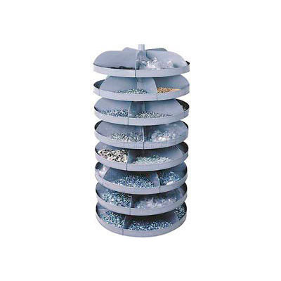 Durham 28" Diameter Rotabin® Revolving Parts Storage Shelving Center 1207-95 - 7 Shelves