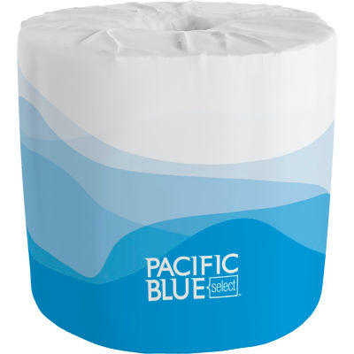 Pacific Blue Select™ Rouleau Standard De Papier Toilette Gaufré à 2 Plis Par GP Pro, 80 Rouleaux Par Étui