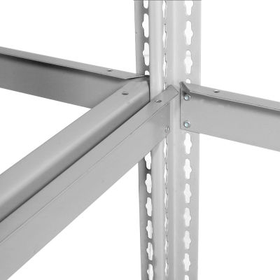 Global Industrial Expandable Starter Rack 48x12x84 3 Level Wood Deck 1500 lb. Cap Per Deck GRY