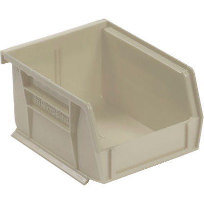 Akro-Mils® AkroBin® Plastic Stack & Hang Bin, 4-1/8"W x 5-3/8"D x 3"H, Stone - Pkg Qty 24