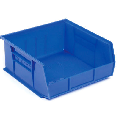 Akro-Mils® AkroBin® Plastic Stack & Hang Bin, 16-1/2"W x 10-7/8"D x 5"H, Blue - Pkg Qty 6