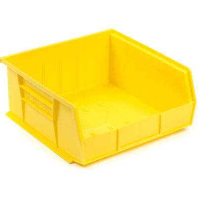 Akro-Mils® AkroBin® Plastic Stack & Hang Bin, 16-1/2"W x 10-7/8"D x 5"H, Yellow - Pkg Qty 6