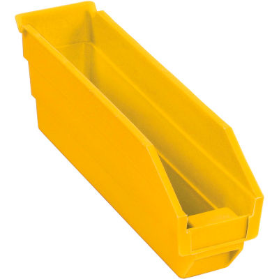Global Industrial™ Plastic Nesting Storage Shelf Bin 2-3/4"W x 11-5/8"D x 4"H Yellow - Pkg Qty 24