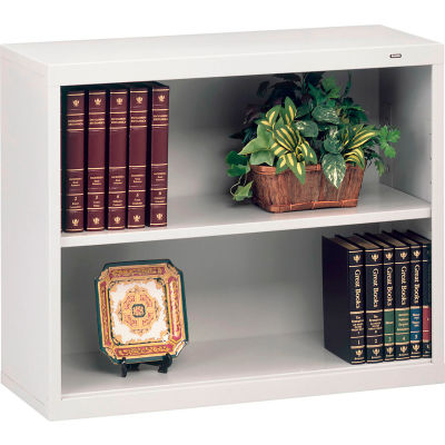 Welded Steel Bookcase 28"H - Light Gray