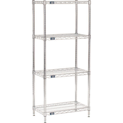 Chrome Wire Shelving Starter, Nexel Wire Shelving Parts