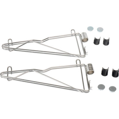 Nexel® Chrome, Adjustable Single Shelf Post Bracket, 14"D