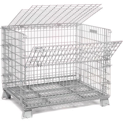Global Industrial 32 X 20 Folding Wire Container Accessory Lid-Hinged