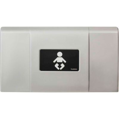 Fondations Ultra® Horizontal Baby Changing Table,Metallic/Black, 350lb Cap, Surface -200-EH-04