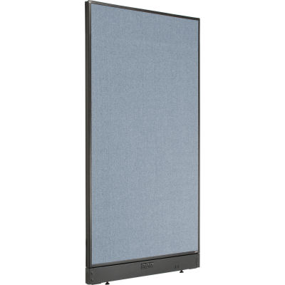 Interion® Electric Office Partition Panel, 36-1/4"W x 64"H, Blue