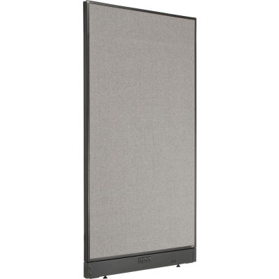 Interion® Electric Office Partition Panel, 36-1/4"W x 64"H, Gray