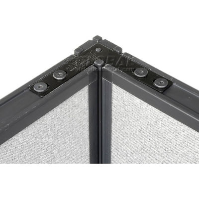 Interion® 90 Degree Corner Connector Kit For 64" H Panel With 1 Pass Through Cable