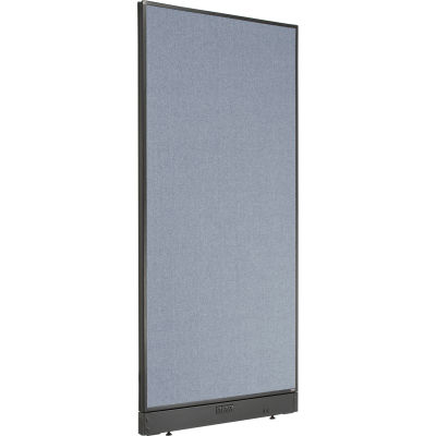Interion® Electric Office Partition Panel, 36-1/4"W x 76"H, Blue