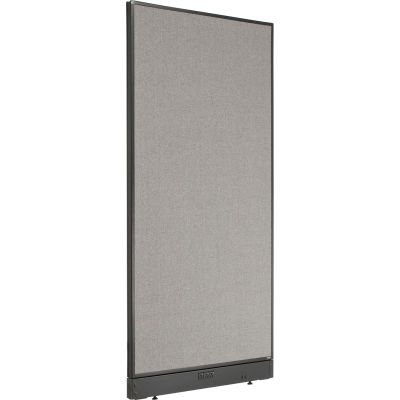 Interion® Electric Office Partition Panel, 36-1/4"W x 76"H, Gray