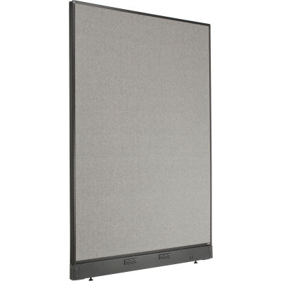Interion® Electric Office Partition Panel, 48-1/4"W x 64"H, Gray